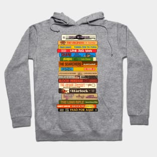 Classic Westerns Books Stack Hoodie